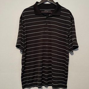 Nike Golf Men's Dri-Fit Collared Short Sleeve Striped Polo Size XL